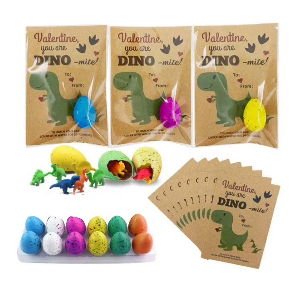 Magic Hatching Growing Dinosaur Egg Grow In Water Crack With Assorted Color For Kids Christmas Birthday Baby Shower Guest Gift