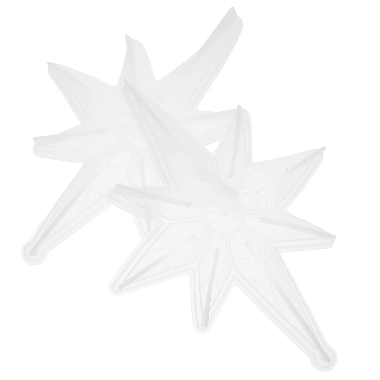 2Pcs Octagonal Star Molds Star Shaped Silicone Mold DIY Christmas Tree Ornament Casting Mold Resin DIY Epoxy Resin Molds