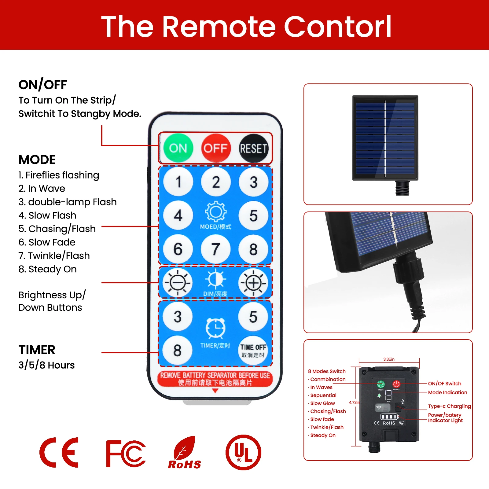 IP68 Wodoodporna taśma LED COB 12V Solarne oświetlenie zewnętrzne LED Wysoka gęstość 320 diod LED / m Elastyczna taśma LED COB Solarne oświetlenie