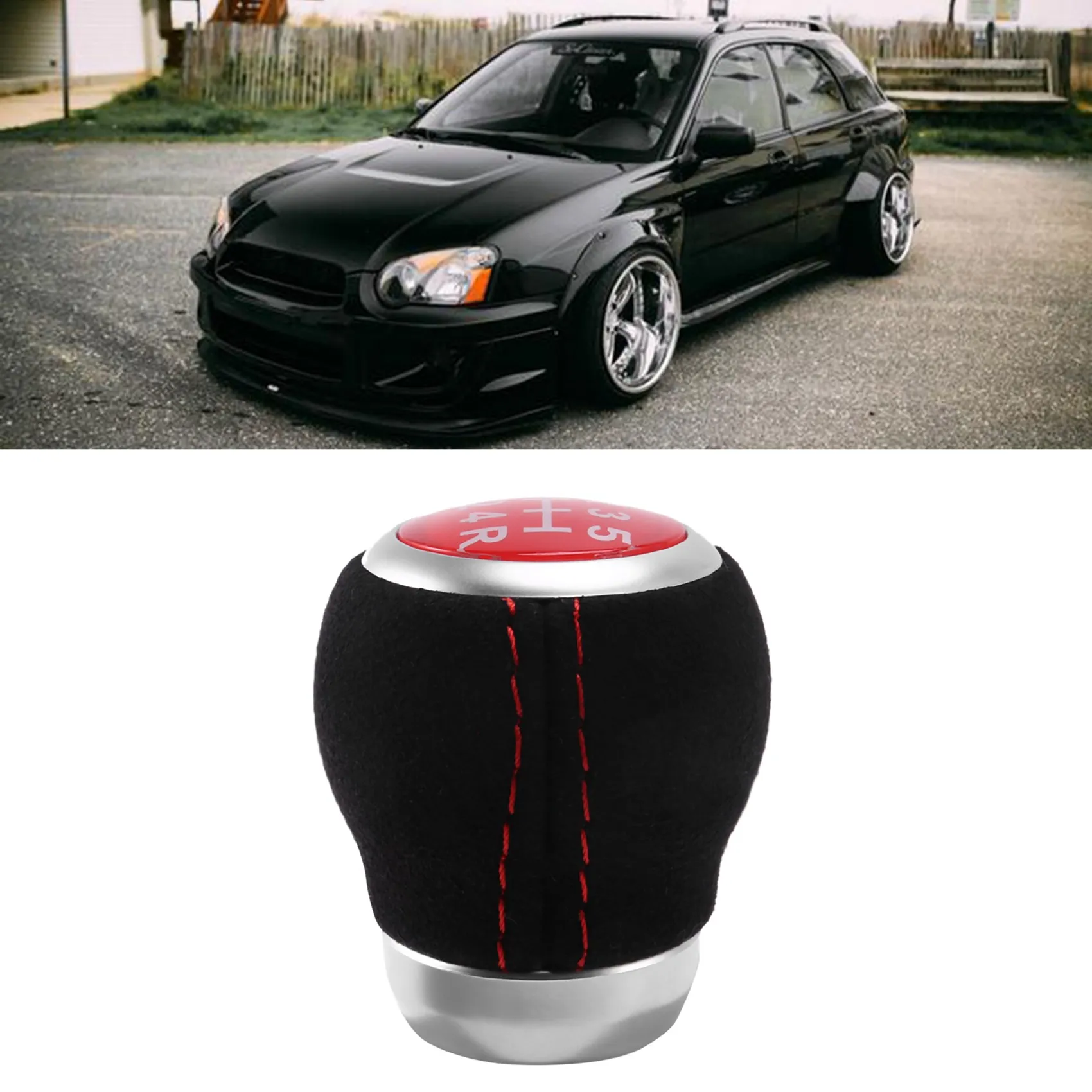 5 Speed Car Manual Transmission Shift Knob Gear Shift Knob for Subaru Impreza WRX STI Outback Forester 2009-2019