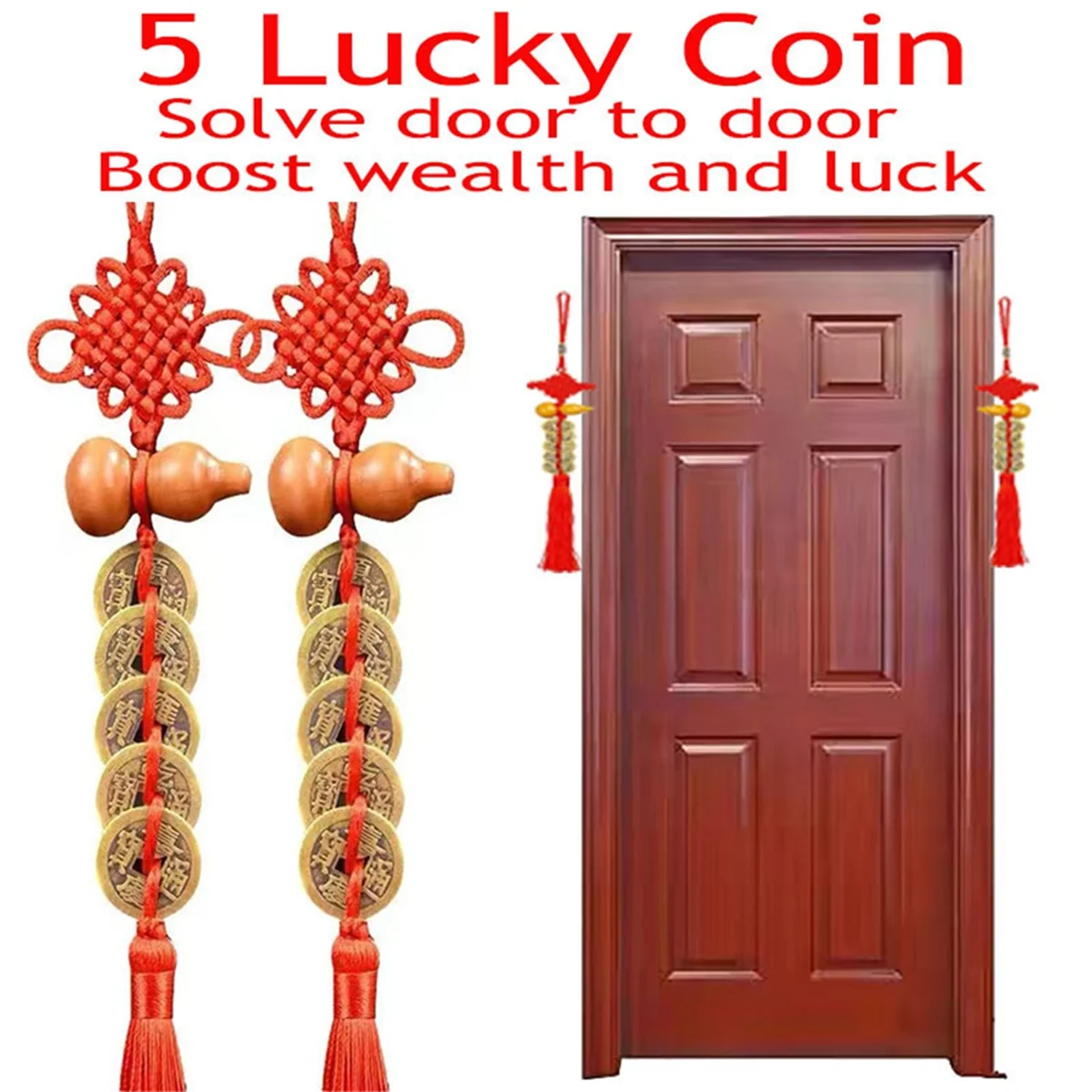 

New Feng Shui Good Luck Tassel Chinese Knot Pendant Chinese Knot Lucky Charm Suitable for Car Bag Office and Other Scenes