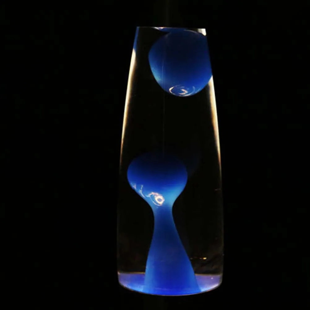 

Colorful Liquid Motion Volcano Bedside Night Light 25W Blue Wax Stress Relief Decorative Table Lamp For Bedroom Living