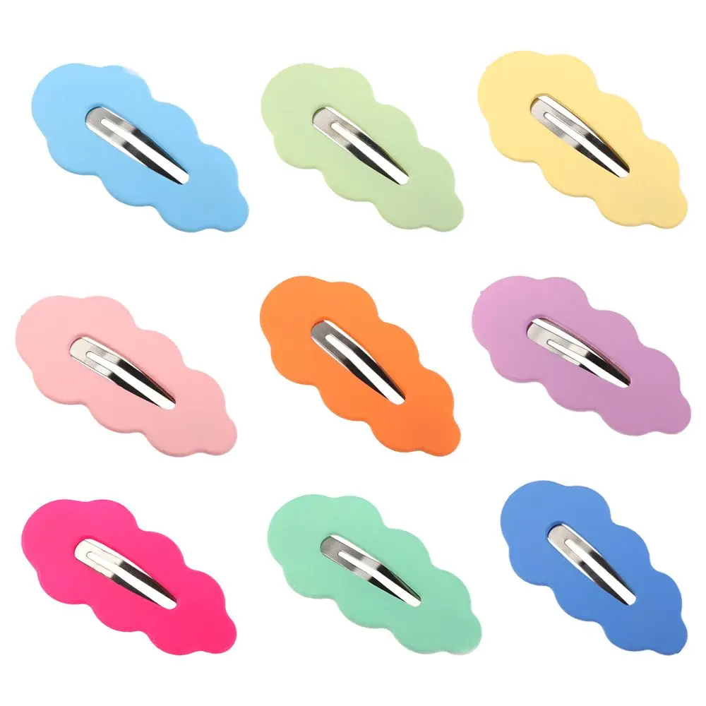 

Cute Lovely Bangs Clip Cloud For Women Candy Color Gifts Korean Style Hairpin Female Barrettes Hair Accessories Wave Hair Clip