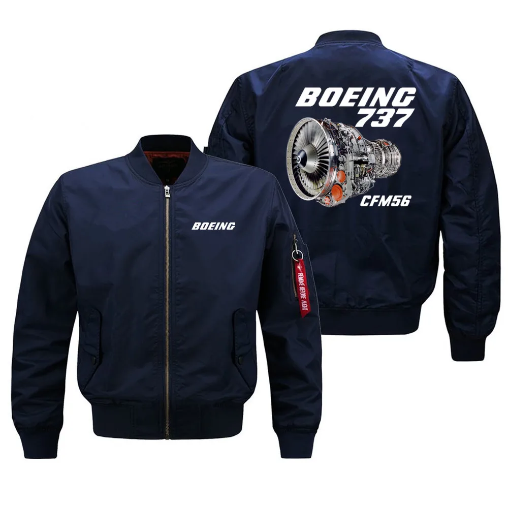 Tactical Boeing 737 Engine CFM56 Military Outdoor Flight Aviation Pilots Men Ma1 Bomber Jacket Baseball Coats