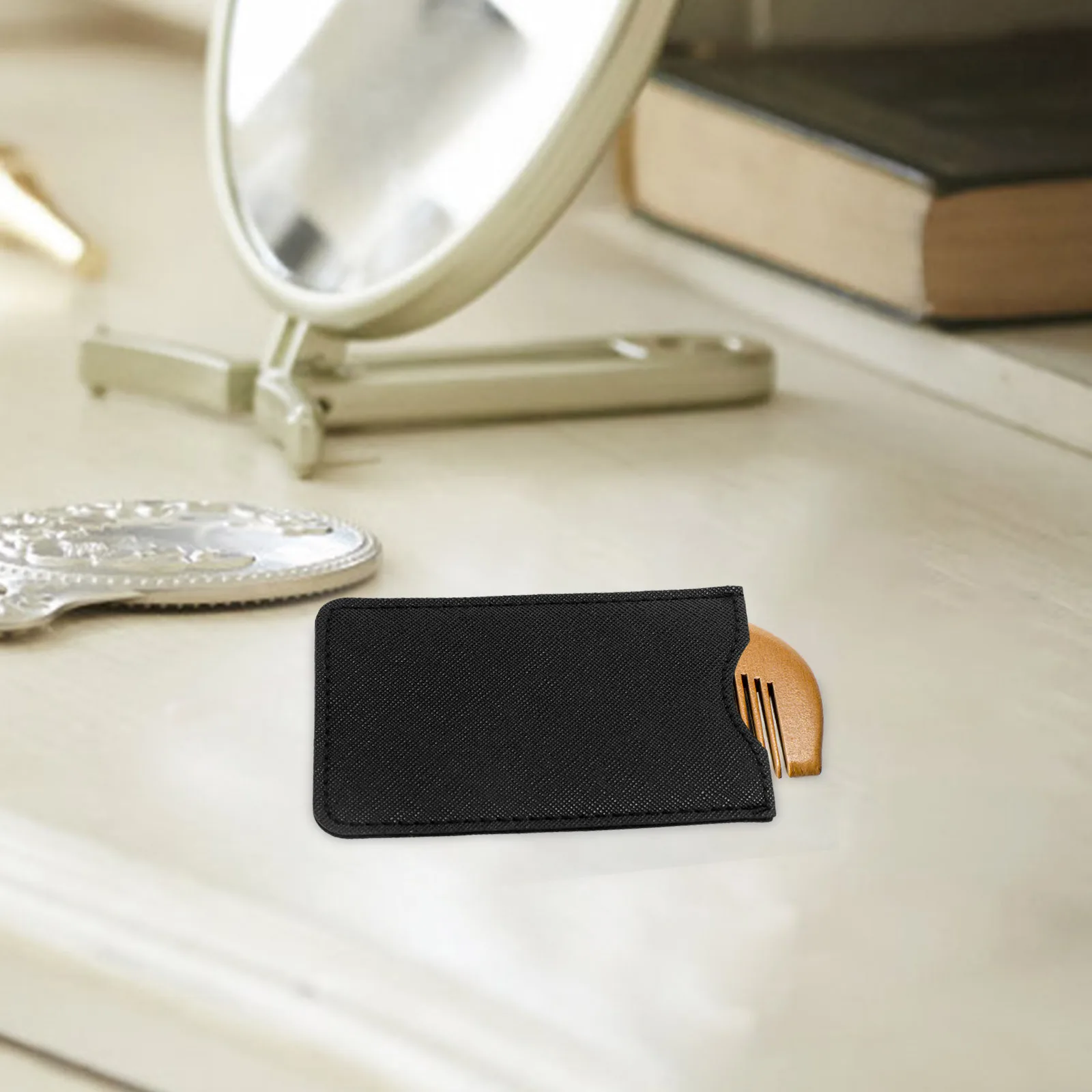 

5 шт., защитный чехол для расчески, портативный мягкий чехол из искусственной кожи для деревянных расчесок для бороды, сумка для хранения, многоразовый держатель, легкие подарки