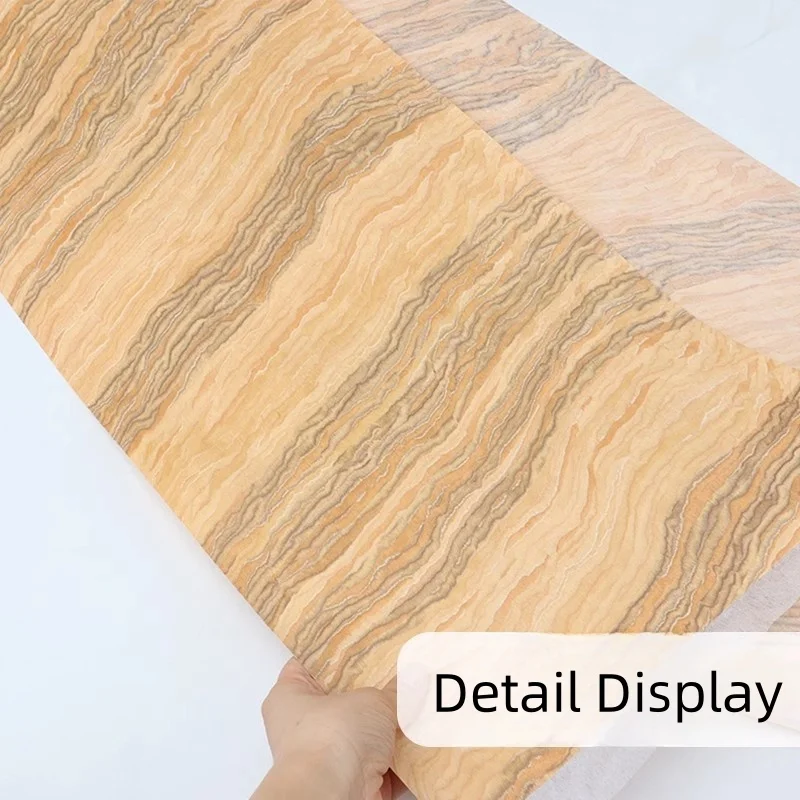 Stone Patterned Wood Veneer Desktop Guitar Decoration Veneer size30x250cm T0.25mm
