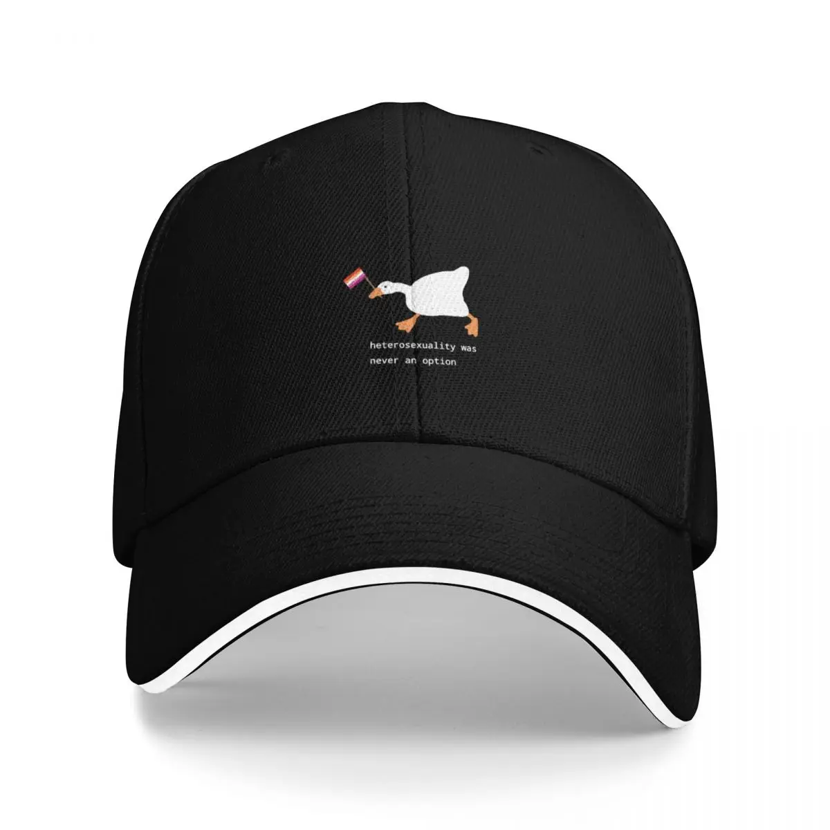 

Copy of untitled goose game lesbian pride flag Baseball Cap sailor cap for men luxury woman cap Golf Hat Men's Caps Women's