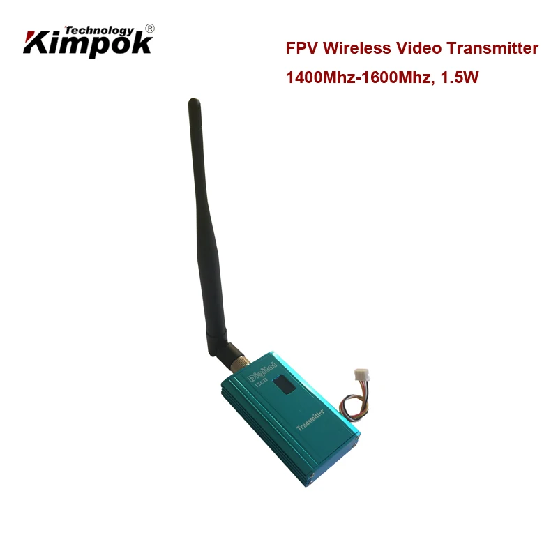 10km FPV Video Sender 1.4G/1.5G/1.6G Drone Video Transmitter 1.5Ghz 12 Channels Wireless AV Transmitter