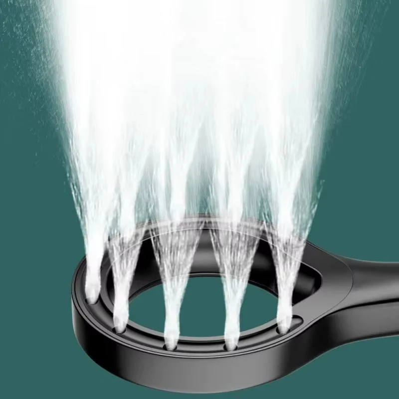 رأس دش معزز دائريًا؛ دش تدفق كبير؛ رأس دش عالي الضغط؛ ملحقات غرفة الاستحمام للتدليك #2