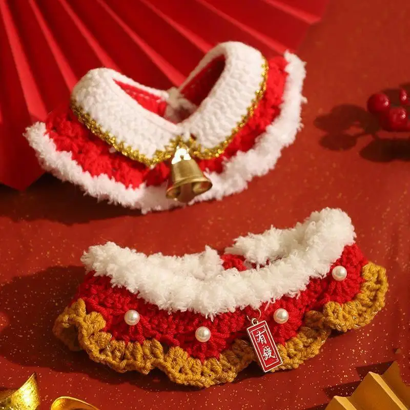 

Новогодний вязаный комплект: шарф и шапка для людей и собак. Праздничный дизайн, теплый зимний аксессуар для питомцев. Милый и стильный.