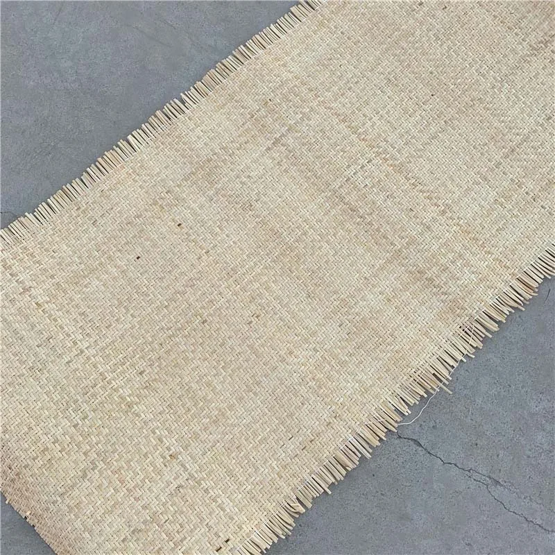 Cane Webbing Roll Natural Rattan Sheet With Free Stick Core For Furniture Chair Table Cabinet Wardrobe Repair Material
