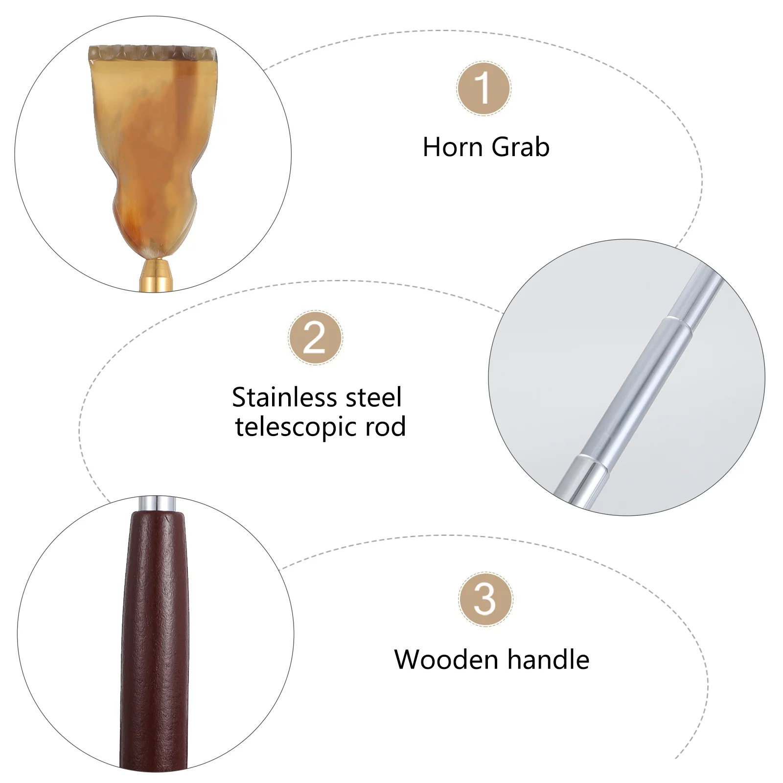 

Extendable Back Scratcher Stainless Steel Retractable Itch Relief Tool For Body Head Foot Massage Multifunctional Claw Scratcher