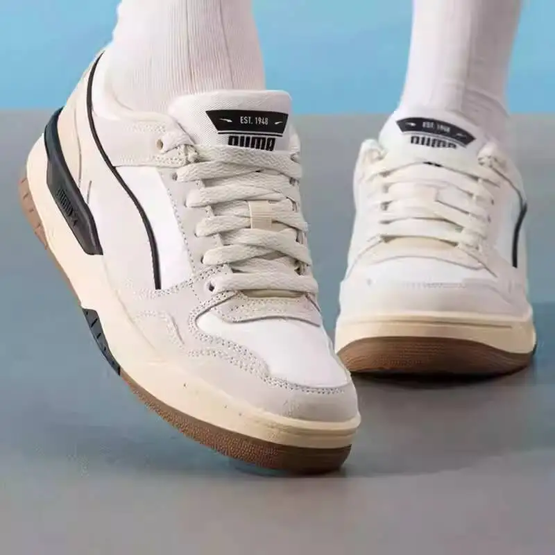 

Новые кроссовки PUMA Unisex Retro Low Top Skate 2026 года, модель 402647-01, бежево-серые, с подошвой Gum Sole, из замши и кожи