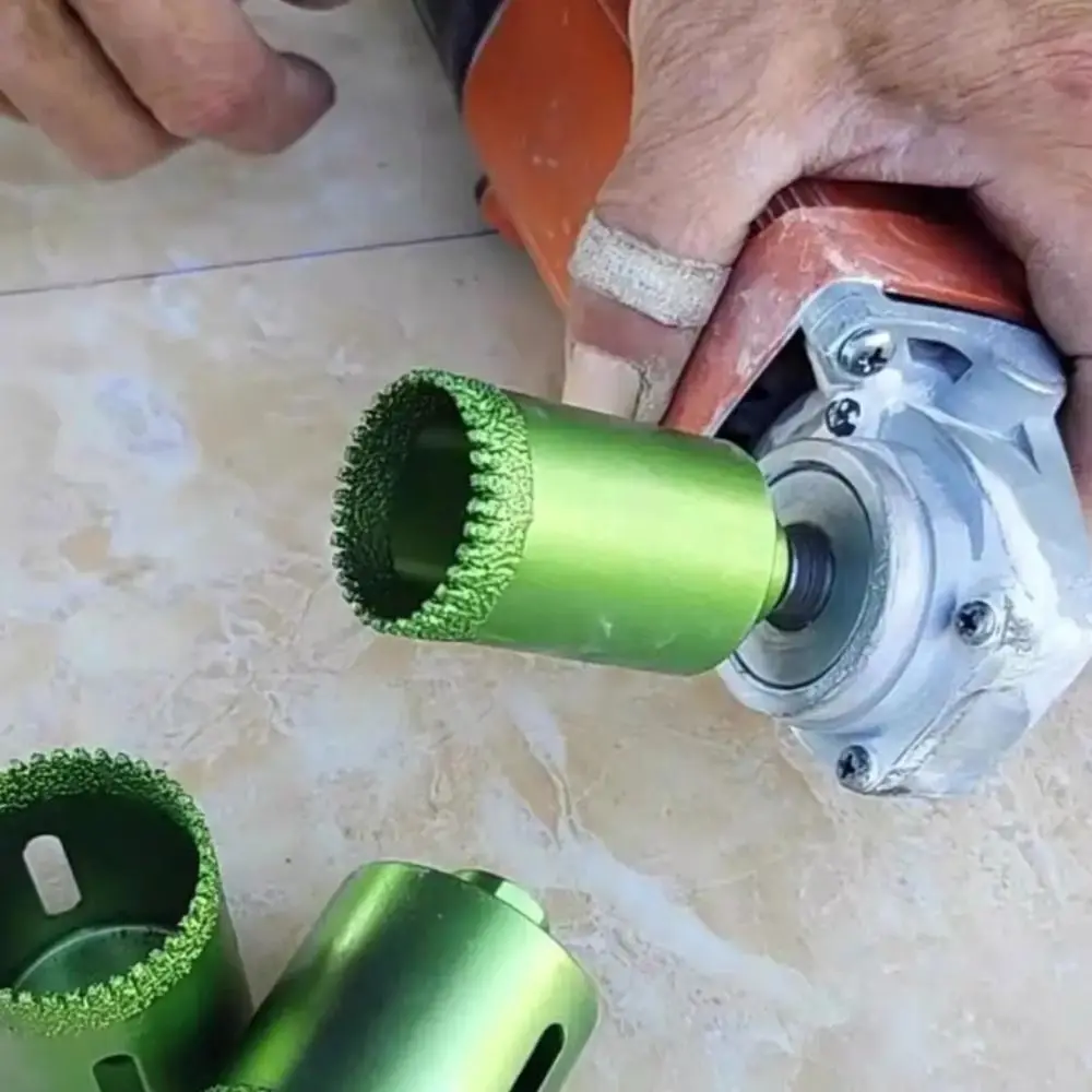 

Power Tool Vacuum Brazed Tile Hole Opener Angle Grinder Less Heat Core Drill Bits Dry Drilling Stone Drill Bit Garden Tools
