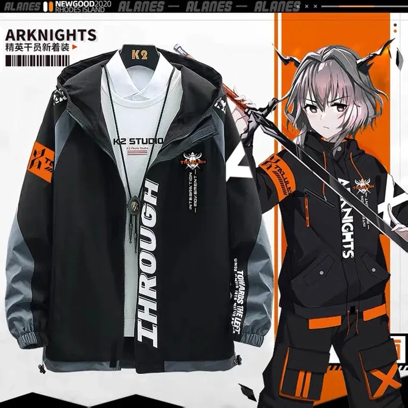 

Arknights Talulah Arutorias Game Косплей Костюм Хип-Хоп Куртка с длинным рукавом и принтом Толстовка на молнии Модное пальто с капюшоном Унисекс Новый топ