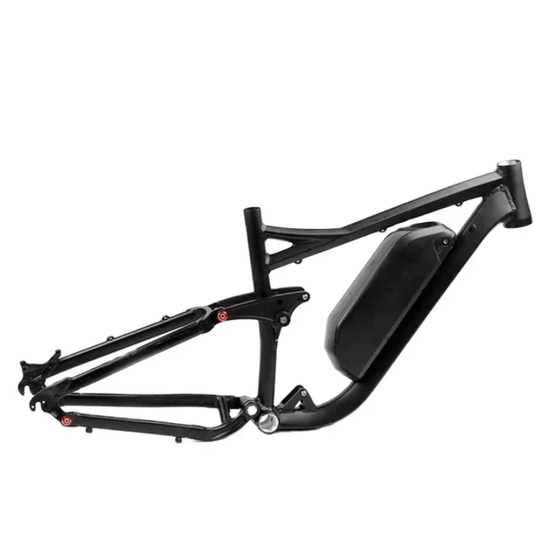 Hot SalesBicycle Part 27.5 Inch 29 Inch Full Suspension Ebike Frame 142*12mm Aluminum Alloy Motorcycle Frame