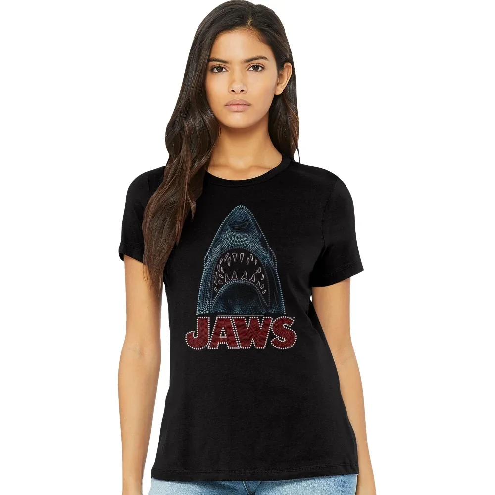 Womens Bedazzled Jaws Shirt