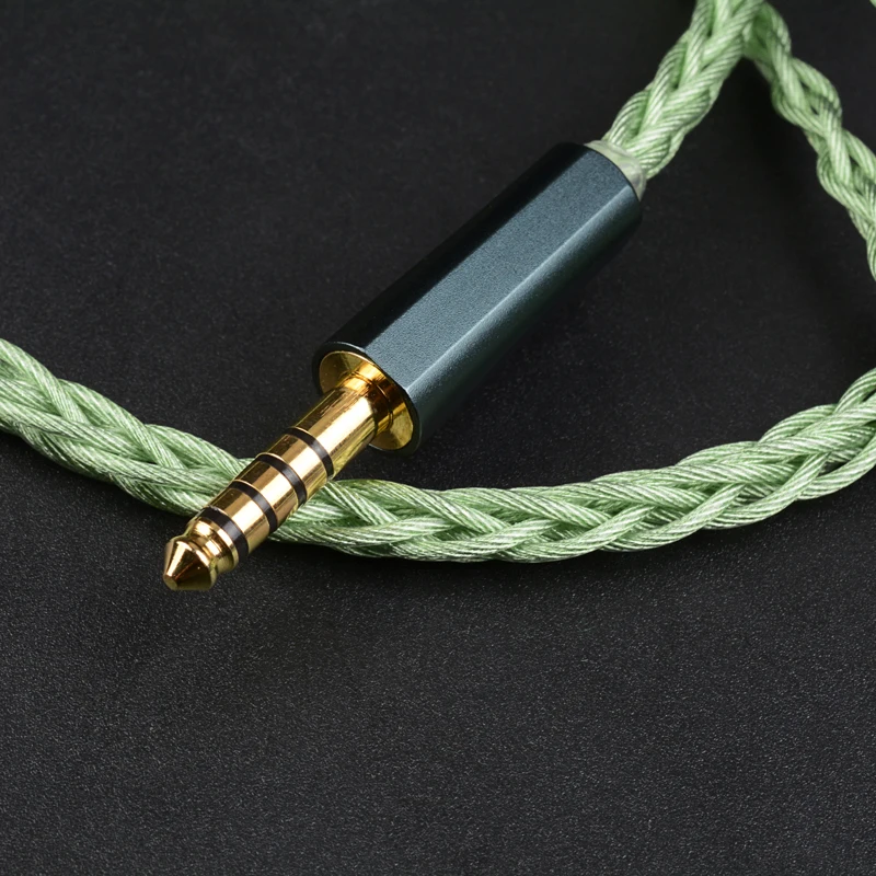 NICEHCK GreenMood Wire Unique Multi-material Combination Earphone Audio Cable 4.4mm 2Pin for 4U Himalaya Yume 2 ELIXIR A5000