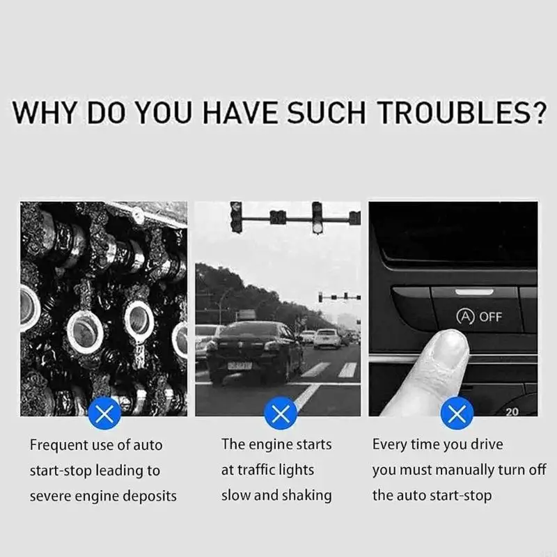 

Auto Start Stop Canceller Eliminators A-Off Device Switches Relays Close Plug Cable Auto Start Stop Eliminators