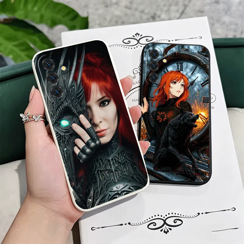 Mylene Farmer Soft Phone Case For Samsung A17 A16 A15 A14 A13 A57 A56 A55 A54 A53 A37 A26 A25 A24 A23 A36 A35 A34 A33 Couple Cov