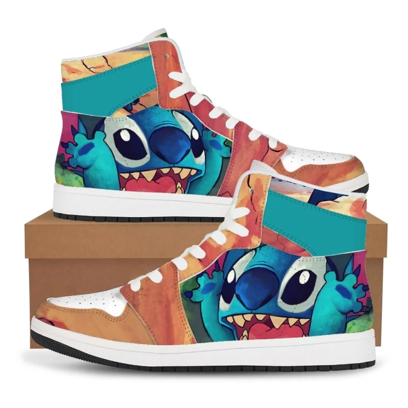 Lilo & Stitch Sneakers Kawaii Cartoon Stitch Shoes boys girls Little Monster Pattern Shoes Fashion Casual Sports Shoes