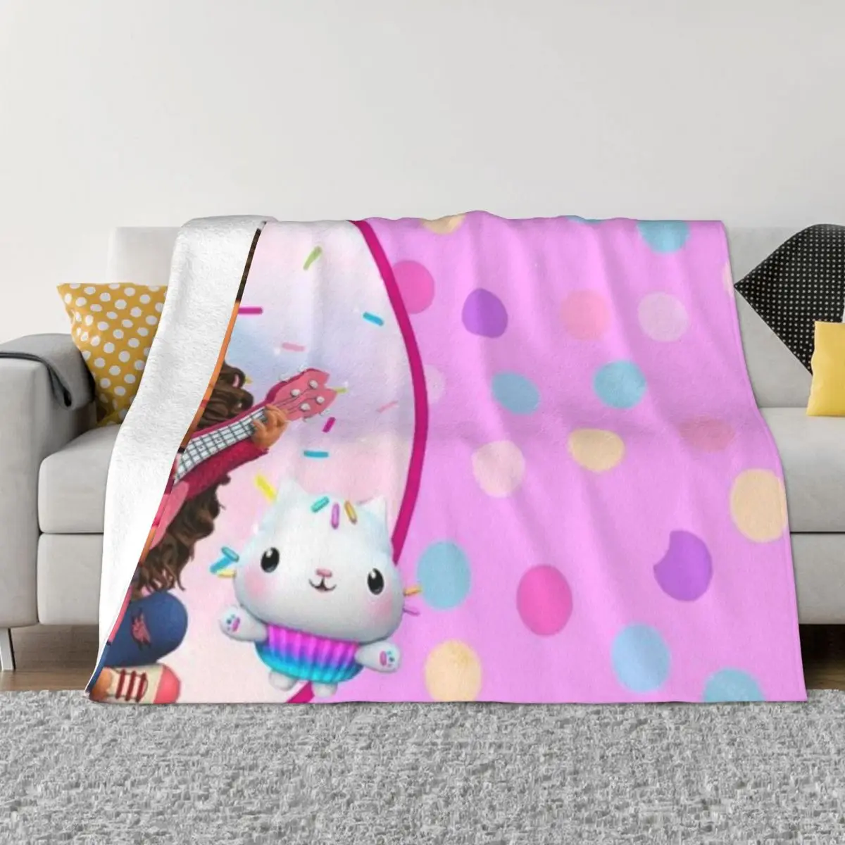 

Кукольный домик Gabbys 000715, теплое одеяло с принтом, одеяло для дивана-кровати, зимнее теплое одеяло, одеяло