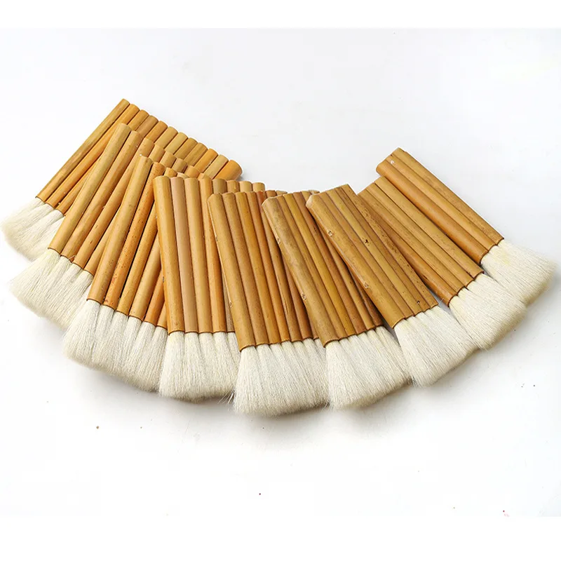 

Woolen Hair Watercolor Brush Bamboo Handle Wall Painting Brush Background Painting Oil Painting Pigment Brush Art Paint Brush