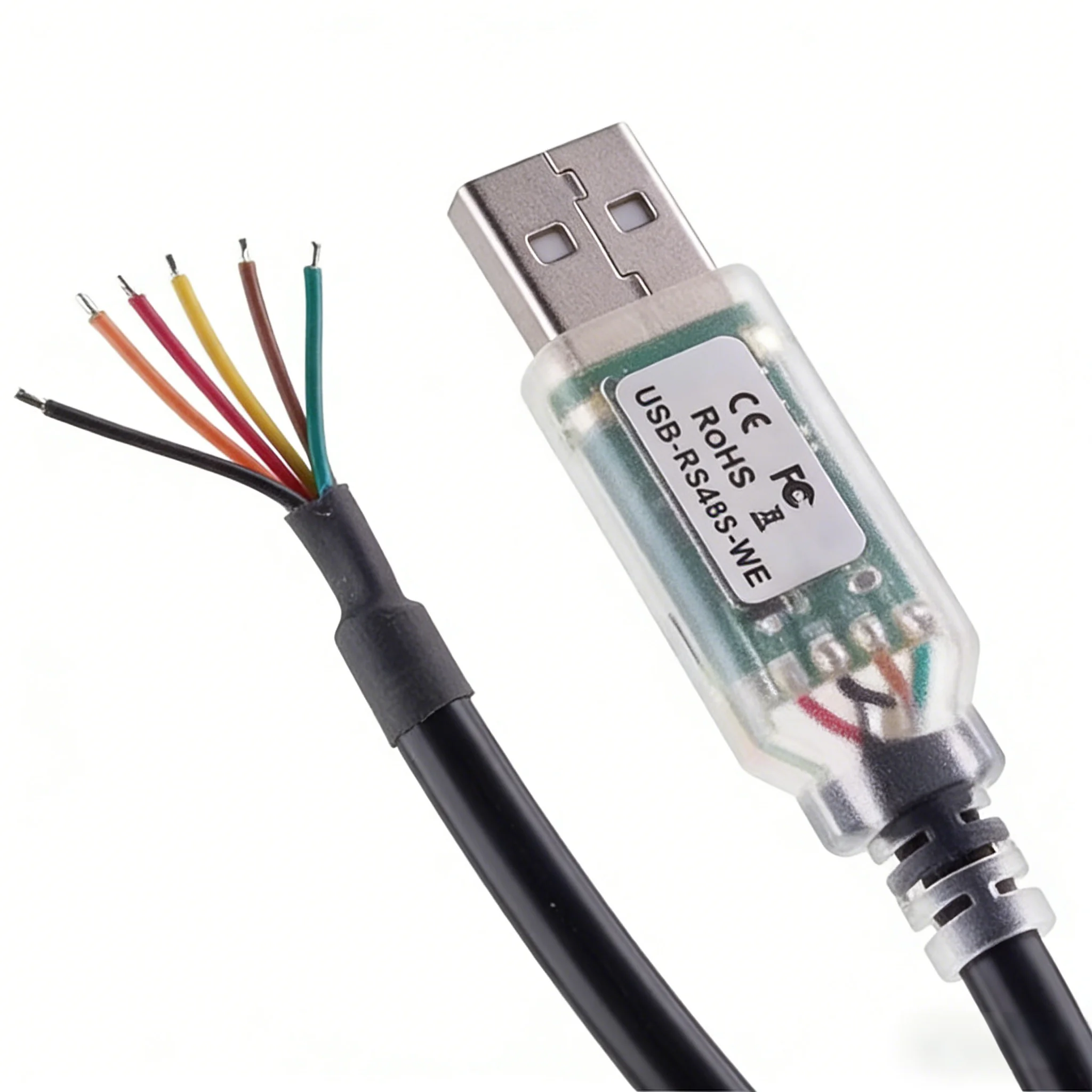 

Кабель-адаптер FTDI USB-RS485 для последовательного порта, 6-контактный, с чипом, поддерживает Windows 10, 8, 7, XP, простая установка