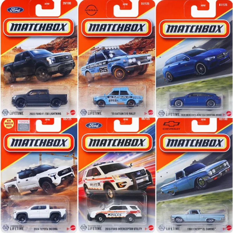 Mattel Matchbox Mbx 2025A Case Collection Series 1/64 Ford F-150 Lighting 1963 Benz 230 Sl Collectible Car Toy Diecast Vehicle