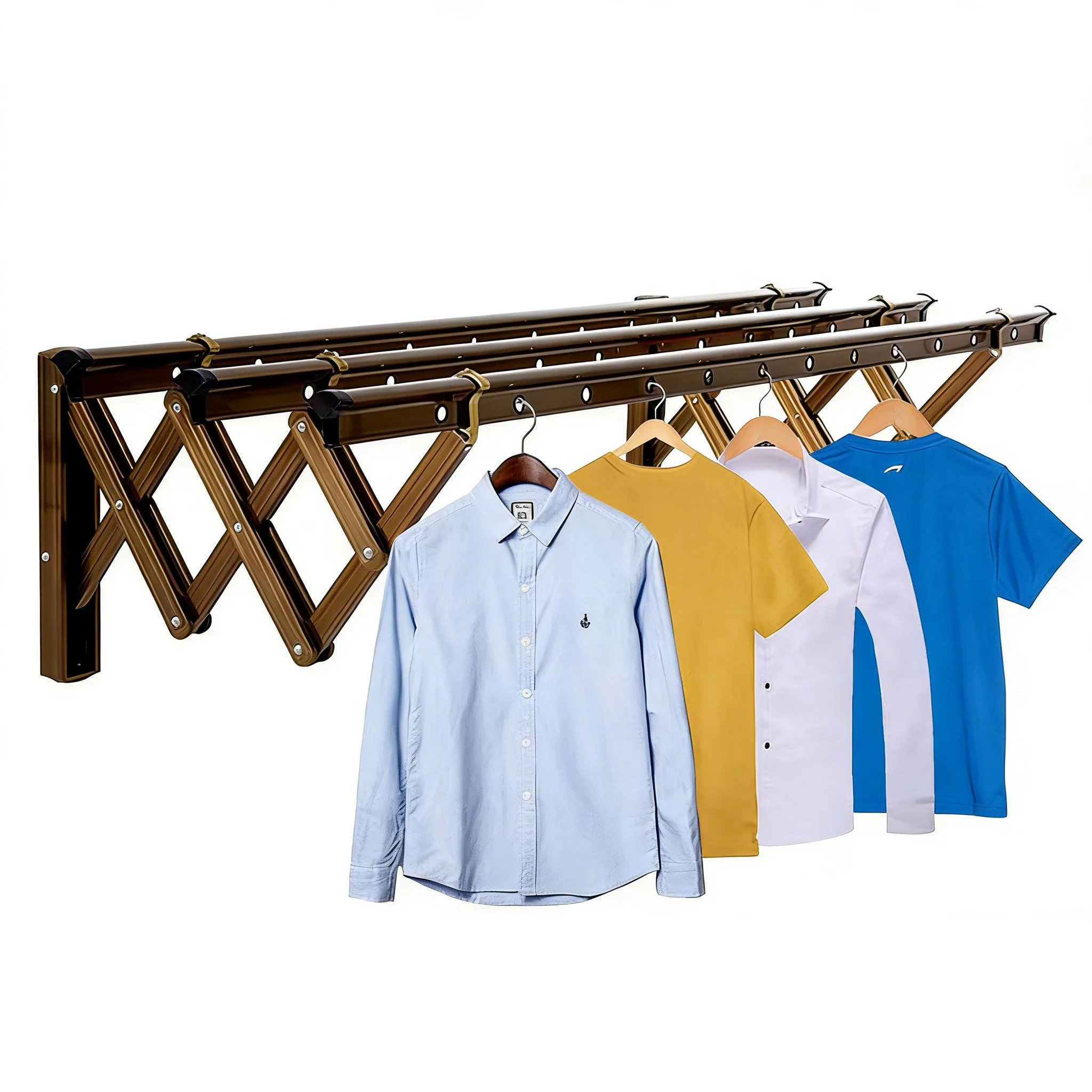 

Outdoor Home Use Clothes Drying Rack 2m Double Round Windproof Design Stable Laundry Hanger for Courtyard