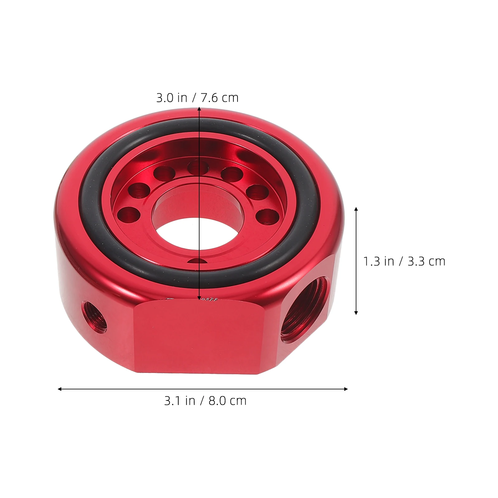 

1 Set Oil Temp Gauge Sandwich Plate Car Engine Cooler Kit Fitting For Vehicle Performance Modification Accessories