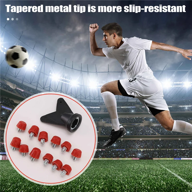 

New-12Pcs Football Boot Studs Non Slip Thread Screw M6 Professional Replacement Spikes SG To AG For Adidas