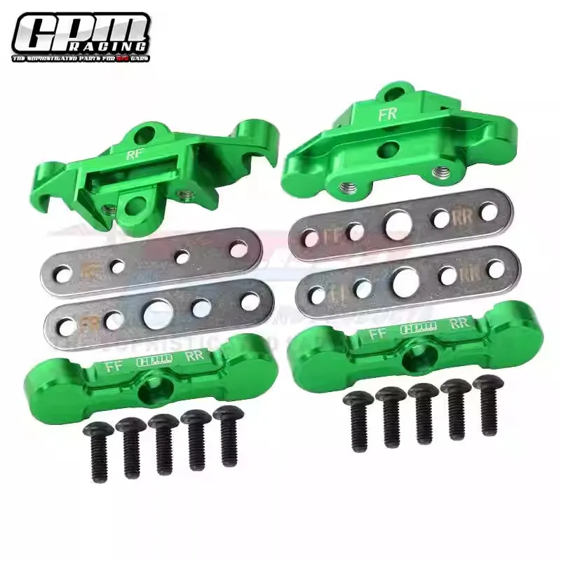 GPM Alu soporte de barra de amarre de brazo inferior delantero + trasero para TRAXXAS 1/10 Maxx 1/8 Maxx Slash 1/10 MAXX W/WIDEMAXX 8916 + 8927 + 8926