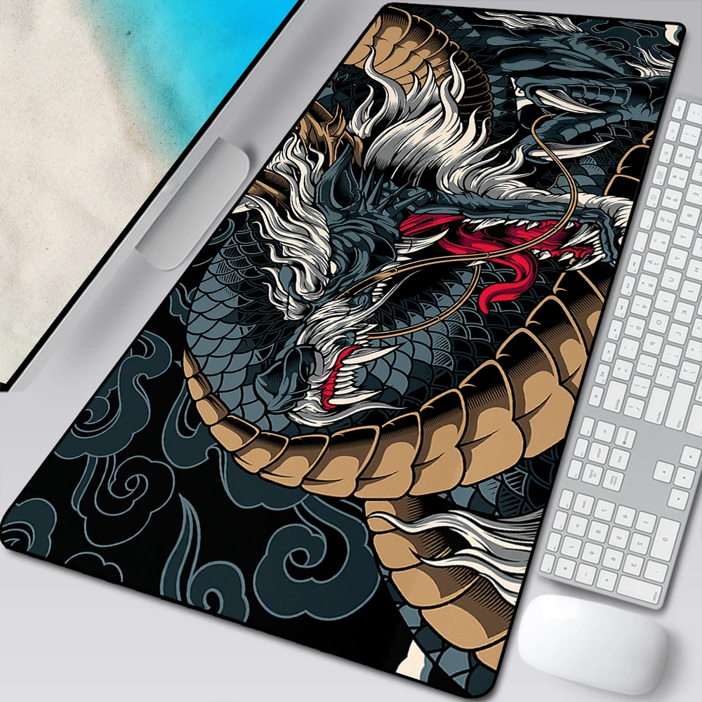 Dragon Mat Mousepad Gamer Office Mat Mouse Pad Light Gaming Room Accessories Desk Mat Art Keyboard Mats 900x400 Mausepad Company