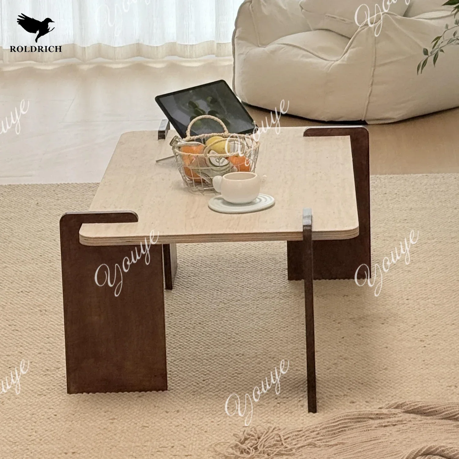 AXA Travertine الرخام الطبيعي القهوة غرفة المعيشة طاولة صغيرة المنزلية الحد الأدنى أريكة طاولة شاي مربعة طاولة منخفضة