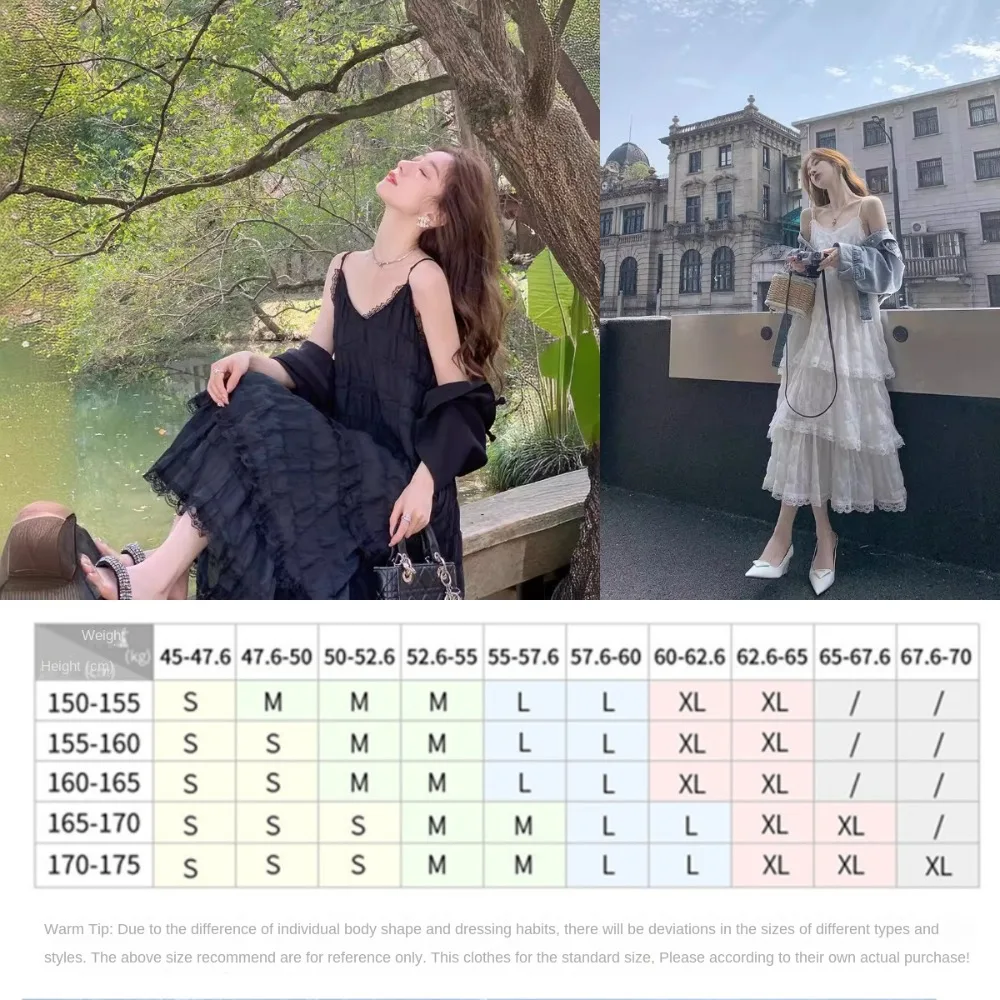 فستان كاجوال بحزام سباغيتي من الدانتيل فستان مكشكش بدون أكمام فستان مناسبات ملابس نسائية فضفاضة للنساء والفتيات #6