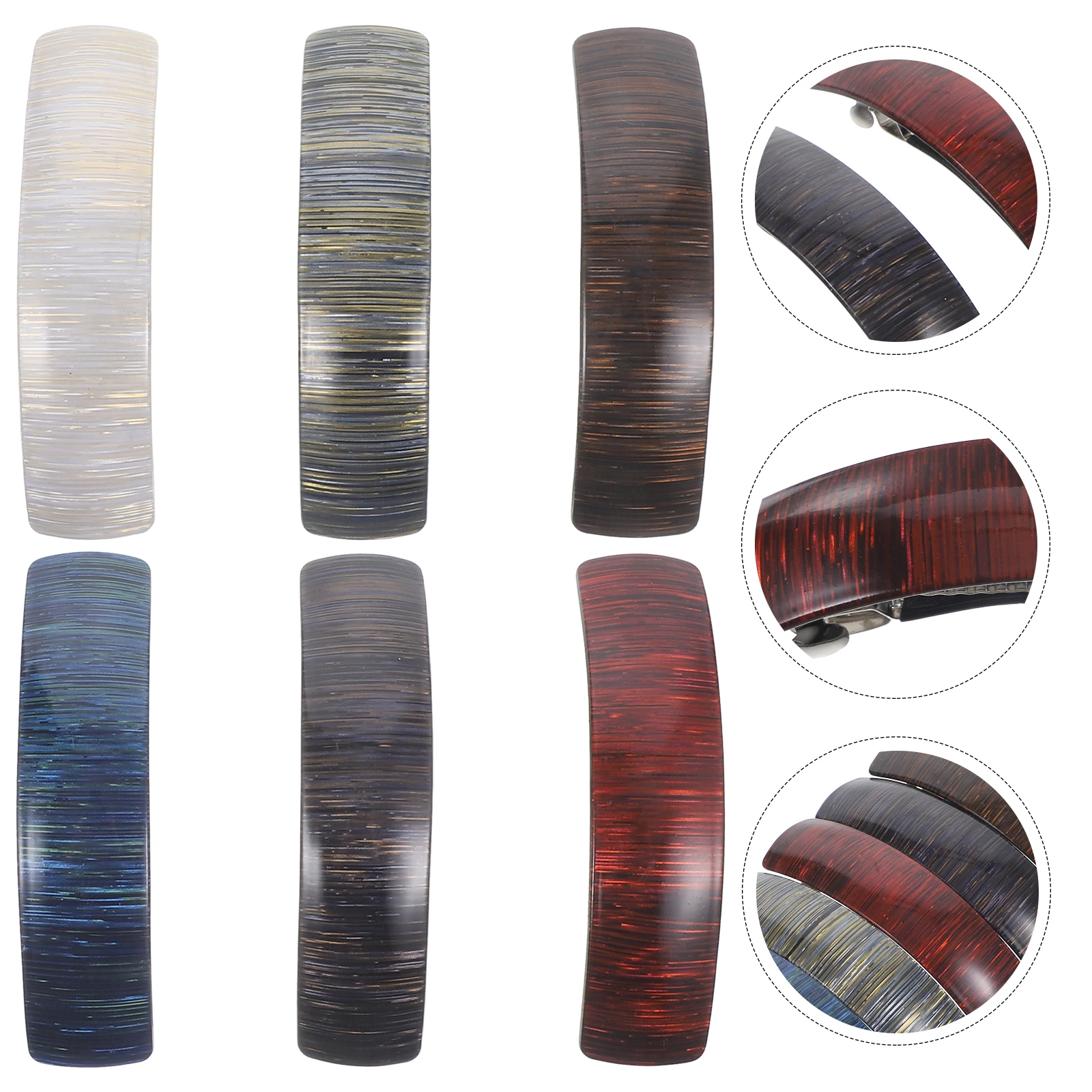 

6 Pcs Hair Clip Accessories for Spring Tiny Clips Women Acrylic Small Miss