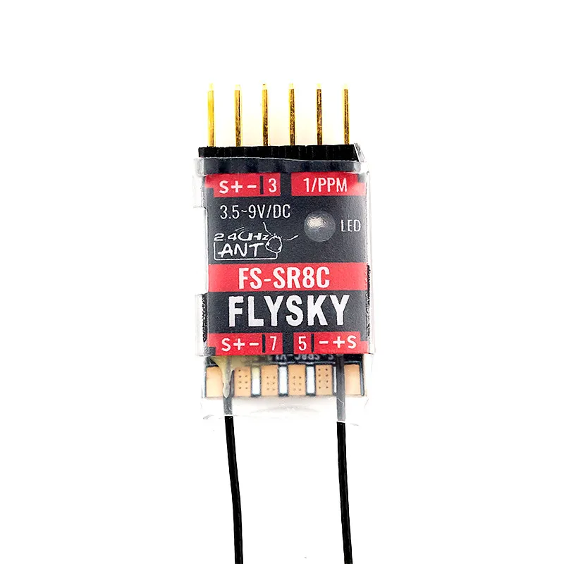 FlySky FS-SR8C Kiến Giao Thức Ăng Ten Kép Đầu Tiếp Nhận Micro Hỗ Trợ 8 PWM Kênh Tín Hiệu Đầu Ra/Dual-Cách Truyền Tải Cho rc Mô Hình