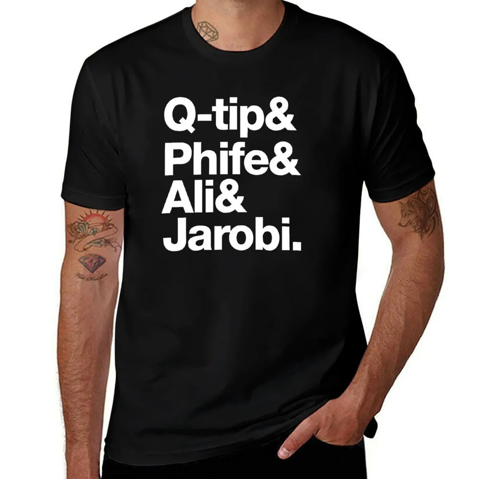 Q-tip, Phife,Ali and Jarobi Tribe Called Quest T-Shirt Festival Party Tee Top T-Shirt