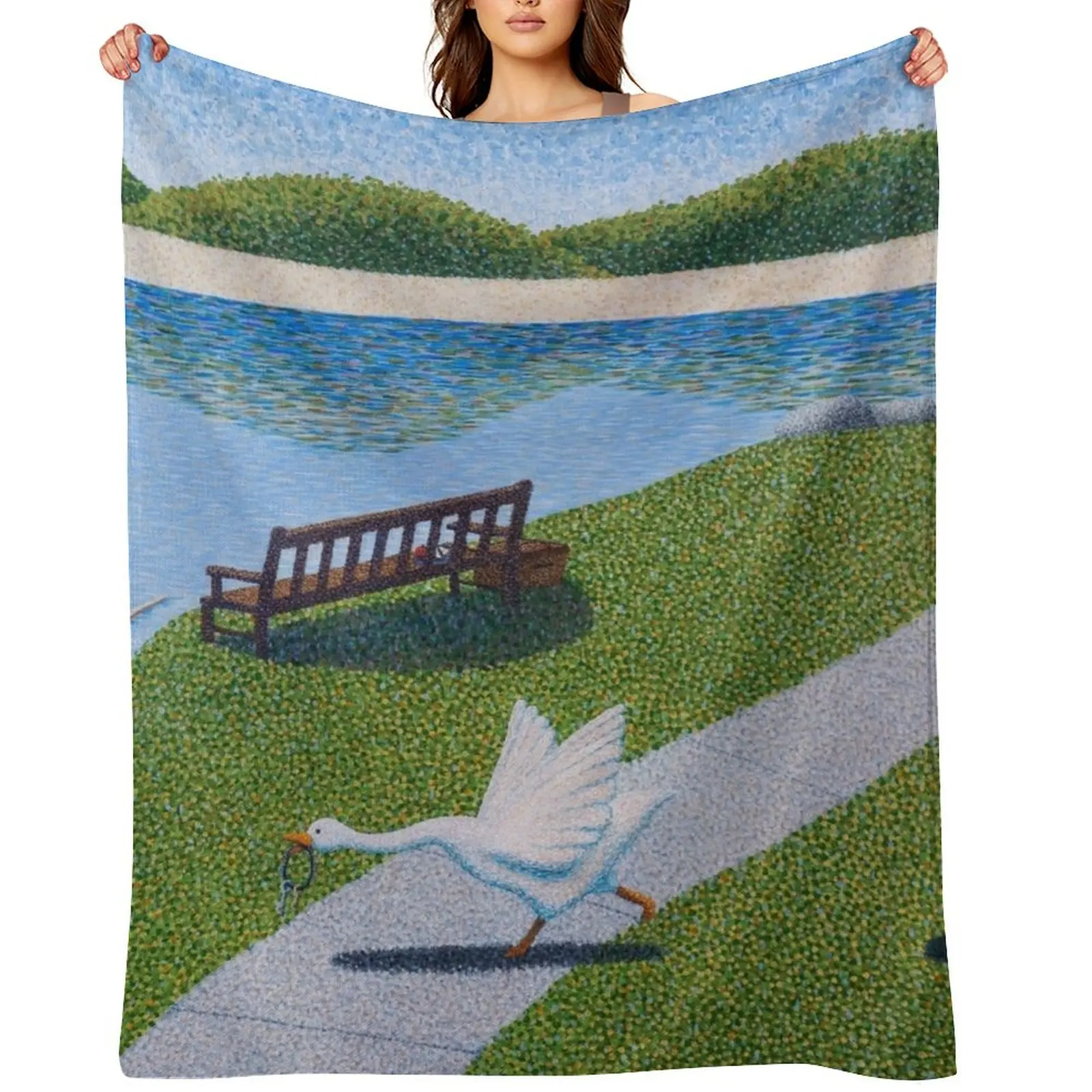 Une Oie Throw Blank…