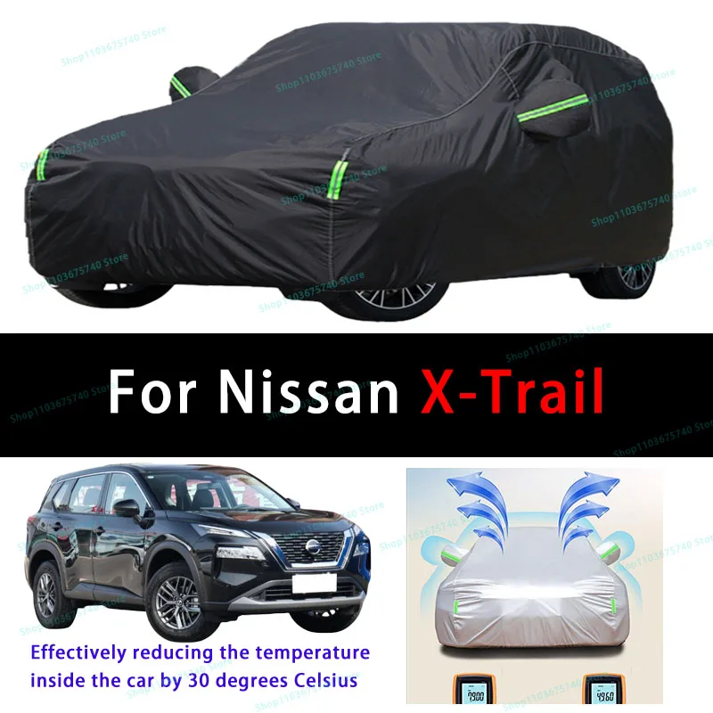 

For Nissan X-Trail Summer Full Car Covers Outdoor Sun uv Protection Dust Cooling Protective Auto Protective Cover