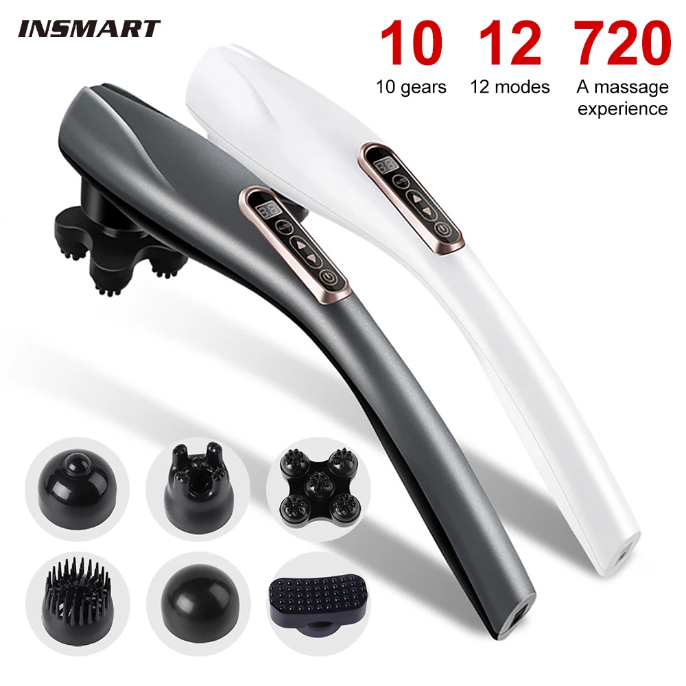 

INSMART Electric Dolphin Massage Stick Cervical Massager Neck Shoulder Waist Home Massage Hammer Back Multifunctional Whole Body