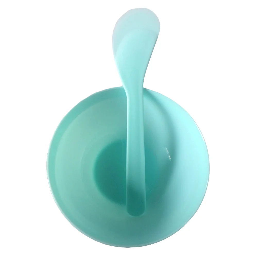 

10pcs Crystal Mud Mixing Bowls Multi-use Plastic Bowls DIY Supplies for Kids Girls with 10pcs Spoons (Green)