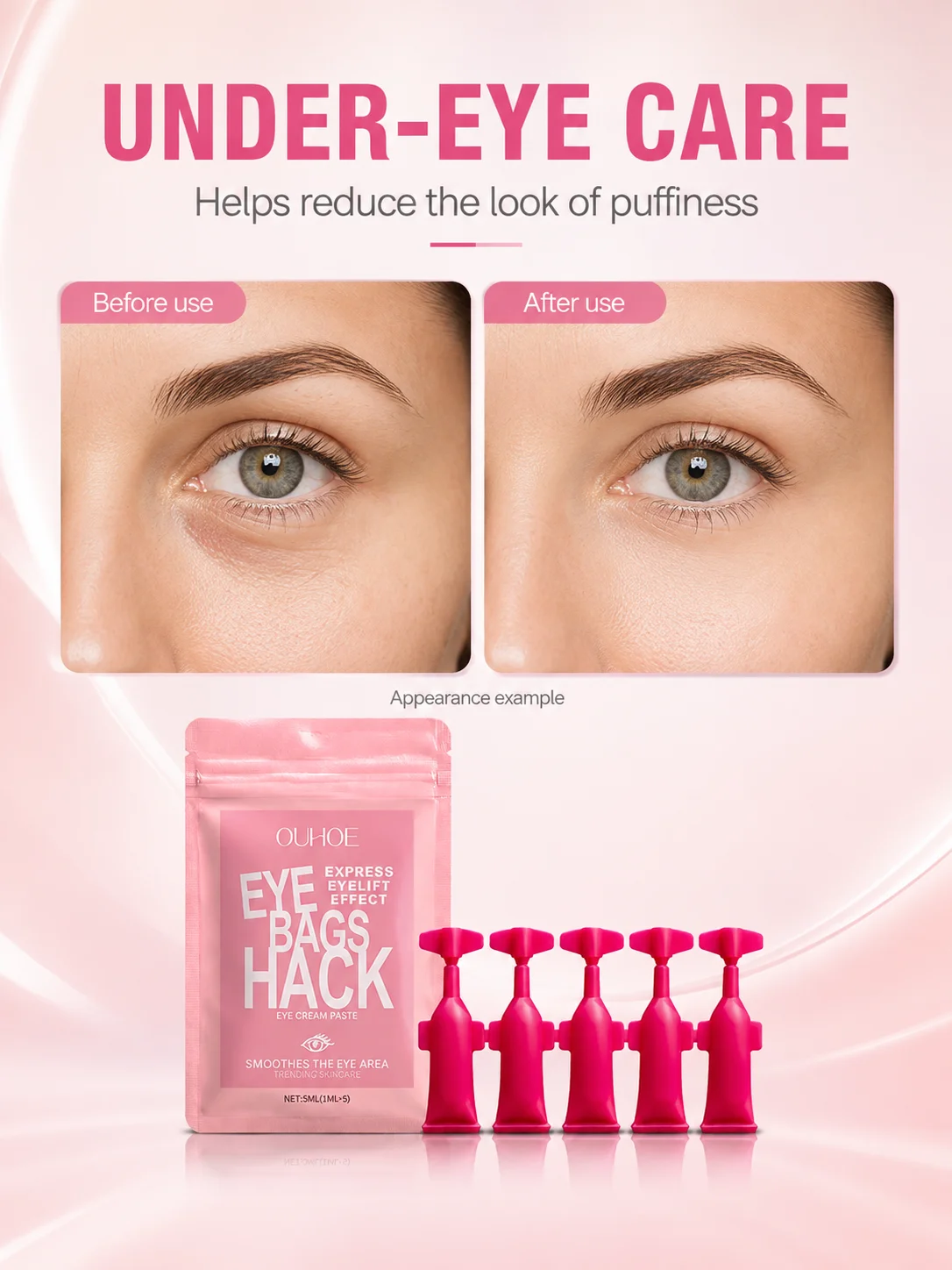 Instant Eye Bag Removal Cream, Retinol Anti-Wrinkle Firming, Fade Fine Lines Dark Circles Puffiness, Brightening Eye Skin Care