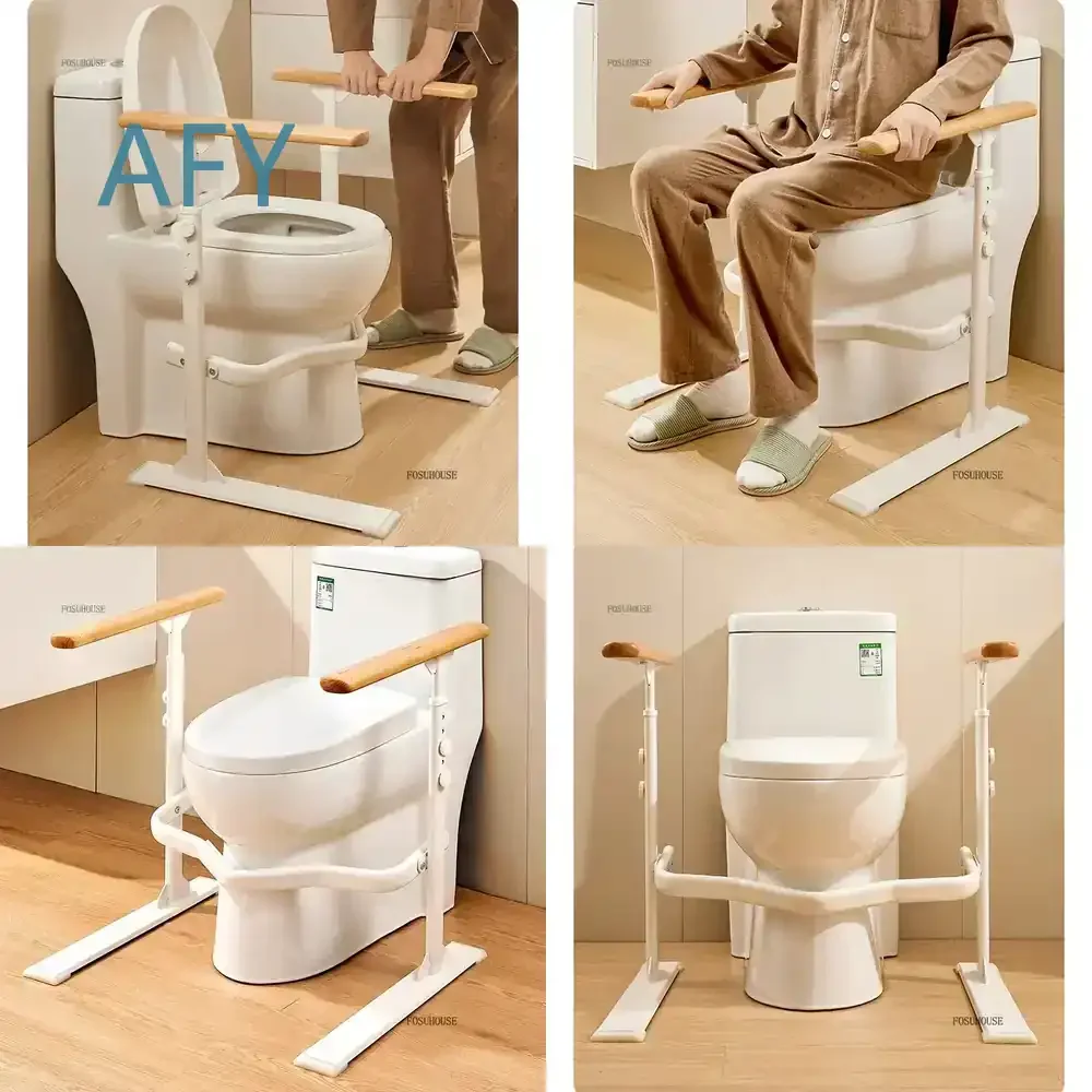 for Creative Simple Grab Bars for Toilets for Modern Metal Anti-slip Handrails for Household Bathroom Safety Rails for