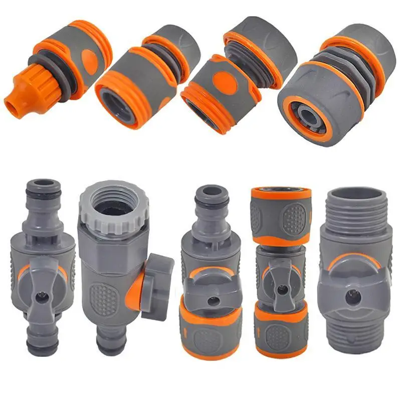 1/3 Pcs Heavy Duty Garden Hose Quick Connector Water Stop Tap Coupler Pipe Fitting for Lawn Gardening Car Wash Use