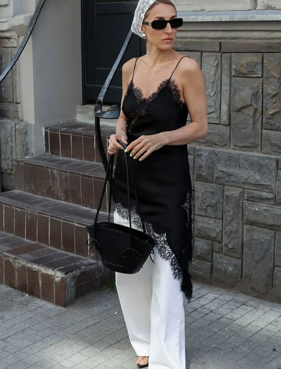 جديد الدانتيل البسيطة السباغيتي فستان بحزام للنساء غير النظامية عارية الذراعين شق مثير مساء فستان الحفلات الإناث عالية الخصر أسفل فساتين #6