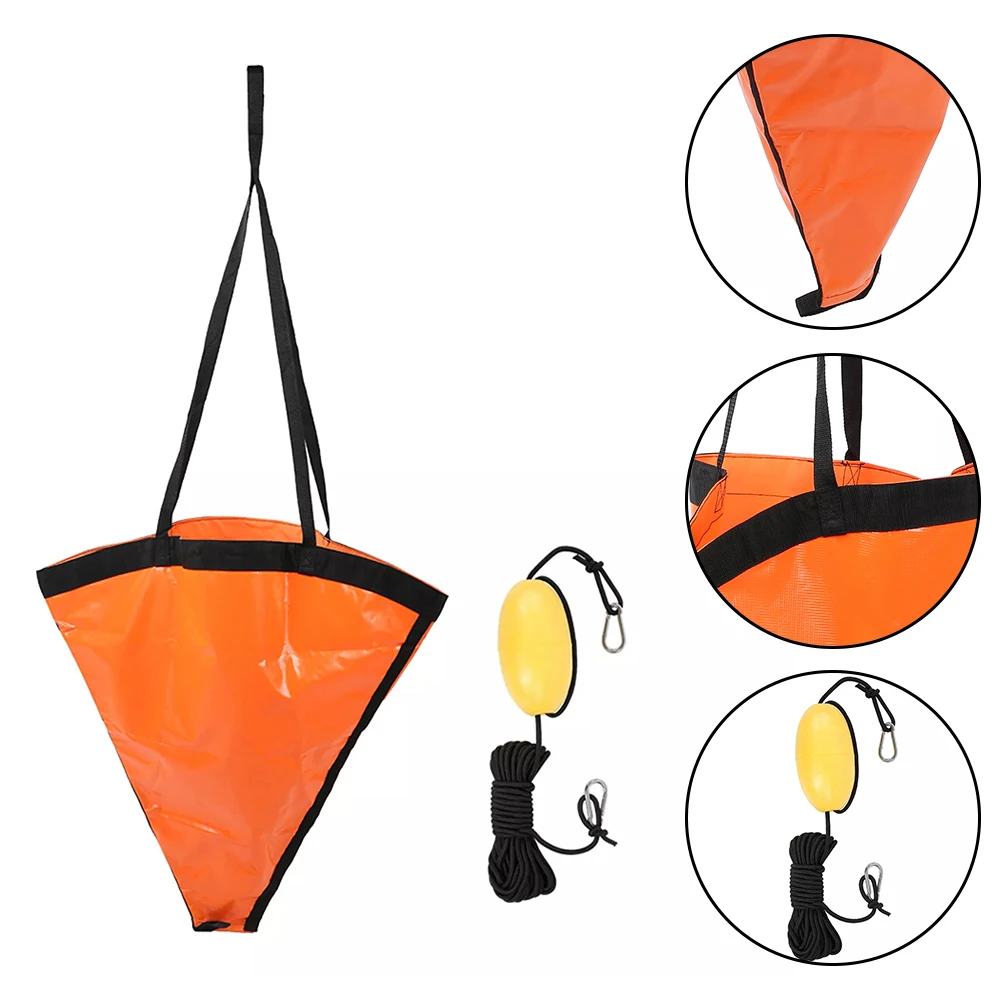 Kit flutuante de âncora para barco, pesca com âncora marítima l 107*110cm, fácil de transportar, excelente estabilidade, compacto e leve