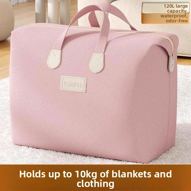 

Вместительная хлопковая сумка для хранения одеял, водонепроницаемая, влагостойкая, для переезда, упаковки одежды, организации вещей, дорожная сумка