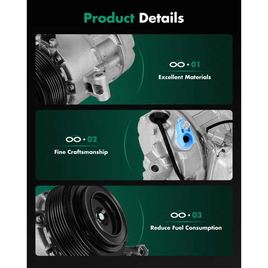 Raffreddamento rapido del compressore AC per Lexus LS430 4.3L 20012003 8832050101 8832050102